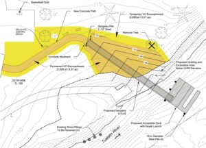 Map of the new Cooks park boat ramp