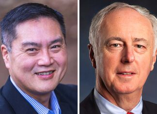 Hu, Monahan Set to Clash in November Election for Tigard Mayor Yi-Kang Hu and Bill Monahan