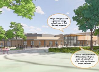 Fowler Middle School updates design for rebuild, moving from three stories to two The Fowler Middle School rebuild will completely reimagine parts of the school like the main entry way, adding more windows and “generous canopy.