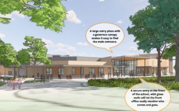 Fowler Middle School updates design for rebuild, moving from three stories to two The Fowler Middle School rebuild will completely reimagine parts of the school like the main entry way, adding more windows and “generous canopy.
