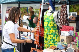 A vendor booth at Tigard Street Fair