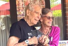 WWII Vet celebrates 100 years of Friendships, Family, Adventures Al McFarling with a friend