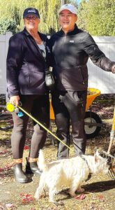 Tualatin City Councilor and Tualatin Riverkeepers Board Member Bridget Brooks and Tigard Mayor Yi-Kang Hu helped volunteers out on Oct. 11.