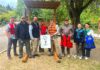 Portable Life Jacket Kiosk Placed at Cook Park Tigard City Councilor Faraz Ghoddusi, Tualatin River Keepers Program Manager Mark Fitzsimons, Randy Scherman from the Nautical Safety Foundation, volunteer Darren Wilhoit, boy scout Quinton Shepard and others gathered around the new kiosk at Cook Park.