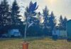 Oregon Sculptor Crafts Kinetic Flower For Downtown Tigard Sun: Ben Dye's "Solar Bloom" sculpture uses solar power to react to sunlight similarly to a real flower.