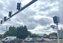 Tigard Traffic Cameras Show Results – and Challenges Traffic cameras at the intersection of Southwest Pacific Highway and Hall Boulevard monitor speed and red-light violations.